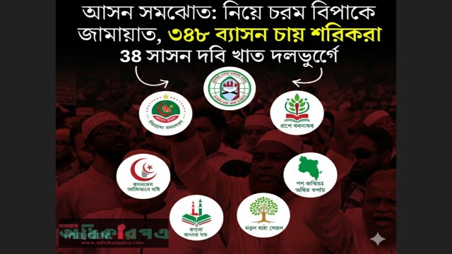 ৩০০ আসনের সংসদে ৩৪৮ আসন দাবি! জামায়াত-নেতৃত্বাধীন জোটে আসন সমঝোতায় জটিলতা